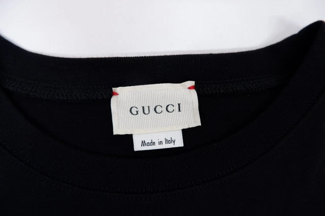 T-shirt Gucci ragazzi NUOVISSIMA stampa logo età 6 anni manica corta nera £155 4