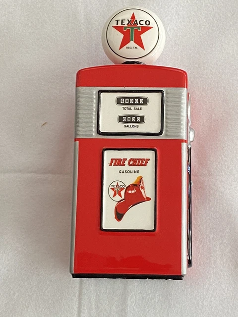Texaco Box TEXACO GAS PUMP Music Box by Enesco Plays