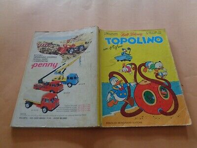 Topolino N° 656 Originale Mondadori Disney Discreto 1968 Bollini