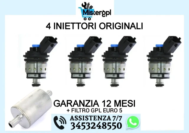 4 Iniettori GPL BRC Blu Con Filetto - Originali Made In Italy - Con Filtro In Omaggio - Foto 12