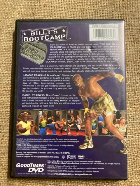 Dvd Training Boxing Billy Blanks Bootcamp Basic Fitness 2