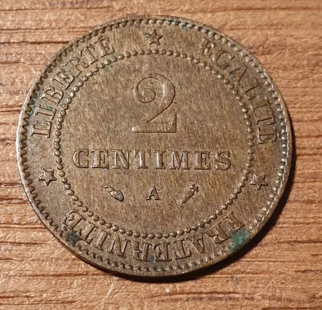 2 centimes Cérès 1888 A
