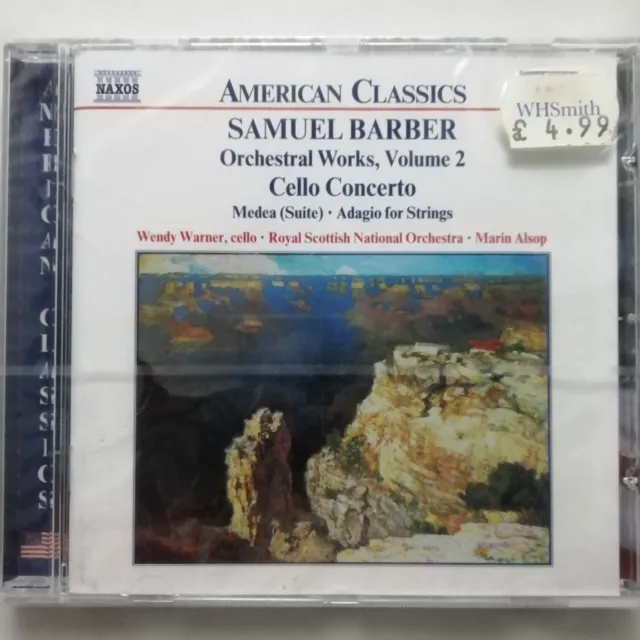 Barber: Orchestral Works Volume 2 / Warner / Alsop / Naxos CD 8.559088 SEALED