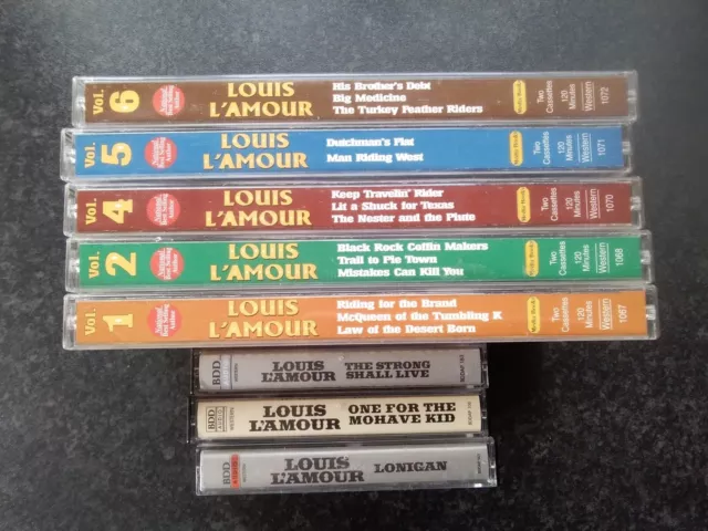 Louis L'amour Westerns On Audio Cassette Job Lot