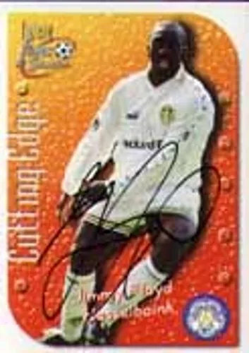 Jimmy Floyd Hasselbaink - Leeds - Carta collezionabile firmata - COA - (9893)