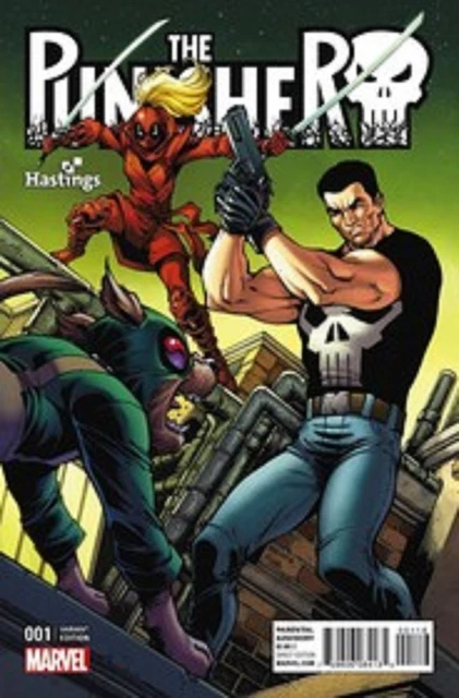 Punisher #1 Rare Todd Nauck Hastings Deadpool Variant Nm 2016