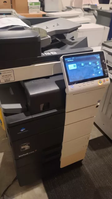 Used Konica Minolta Bizhub C458 Color Copier Printer Scanner