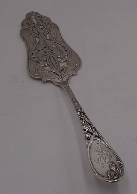 FRANCE 1930 Art Déco - Superbe Pelle à Tarte / Gâteau Argent et Dorée