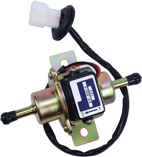 Electric Fuel Pump 12V for Yanmar Cub Cadet Kubota B6000 G3200 G4200 G5200 G6200