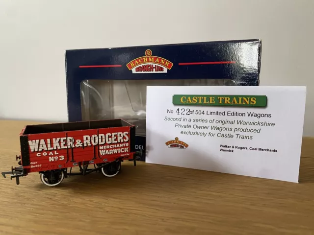 Bachmann Branch Line 37-101Y 7 Plank Fixed End Wagon - Walkers & Rodger’s