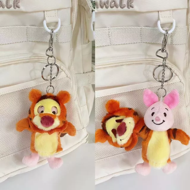 Disney Tiger Winnie The Pooh Piglet Plush Keychain 10cm