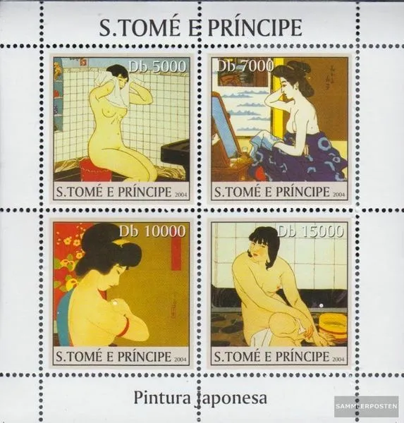 Sao Tome e Principe 2679-2682 Kleinbogen (kompl.Ausg.) postfrisch 2004 Erotische