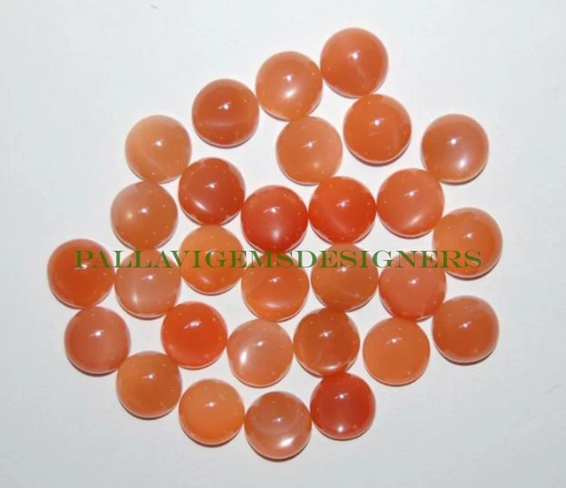 Pierre de lune pêche naturelle AAA 8mm cabochon rond pierres précieuses en...