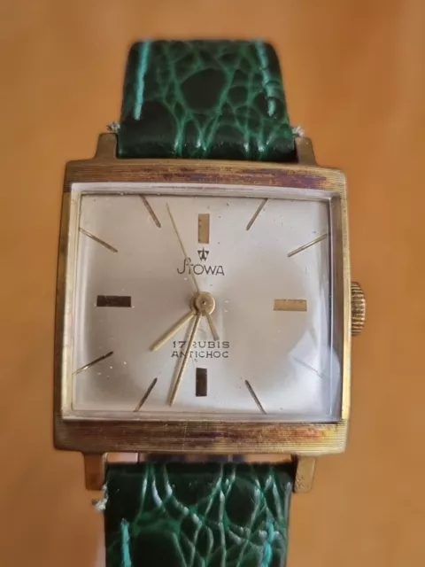 Sehr Schöne Und Seltene Vintage Stowa Herrenarmbanduhr