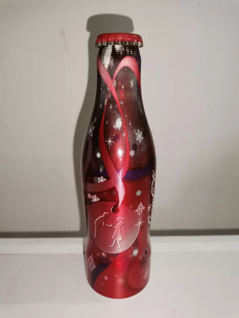 Coca cola San Valentino Bottiglia alluminio nuova piena alu bottle