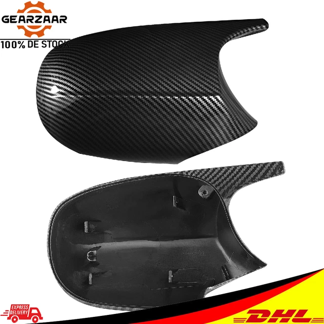 2x tappi specchietti carbonio stile M3 alloggiamento per BMW E90 E91 E92 PRE-LCI lucidi NUOVI
