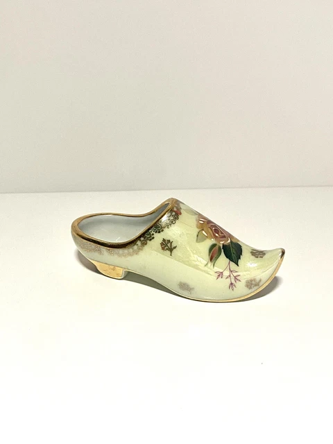 Soulier/chaussure En Porcelaine Artistique F.M Limoges France Label De Qualité