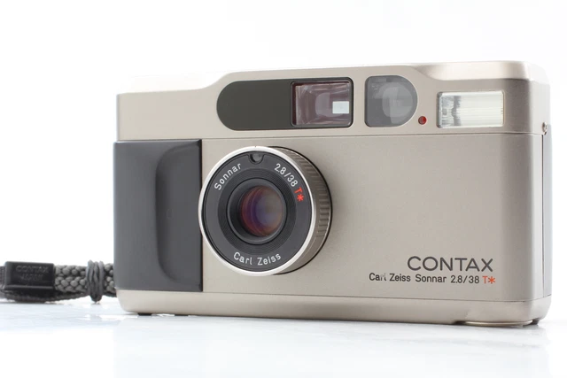 ALL WORKS! [Near MINT] Contax T2 Titan Silver 35mm Film Camera From JAPAN