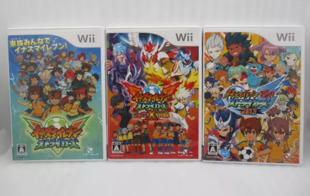 Inazuma Eleven Strikers 2012 X Treme & Go Strikers 2013 set Nintendo Wii  Japan 