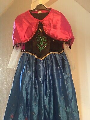 Girls Disney Frozen Anna Fancy Dress Costume Sz 7-8 Yrs