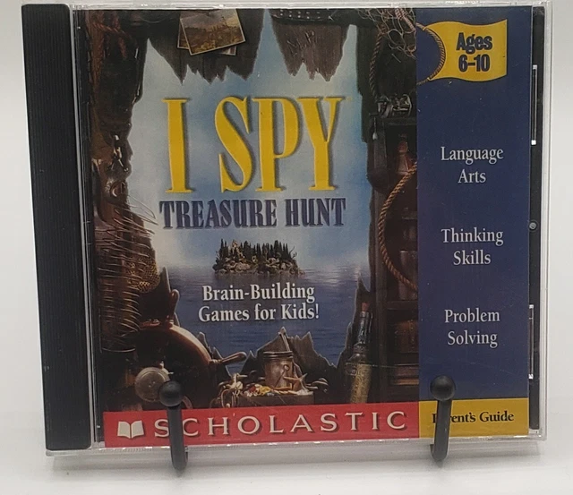 I SPY TREASURE Hunt Brain Building Game For Kids CD ROM 2001 