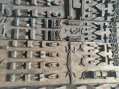 African Characters Carved Wooden Plate. Door Wooden Carved Dogon