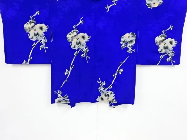 84922# Japanese Kimono / Antique Haori / Taisho Roman Style / Woven Flower