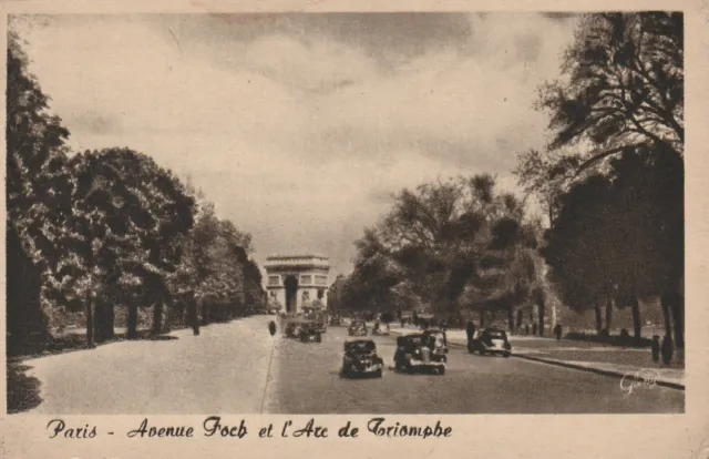 L408 Paris - Fifth Avenue And The Arc Triumphal Arch France  Photolux Postcard