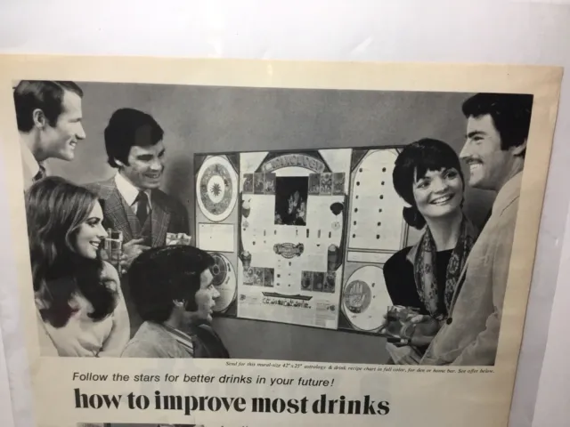 1971 Southern Comfort, how to improve most drinks. Original Print Ad.