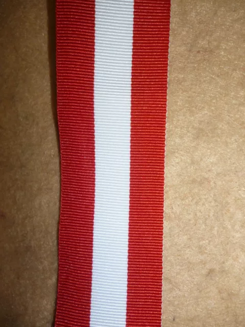 Canada General Service Medal Ribbon for Red River Rebellion in 6" increments