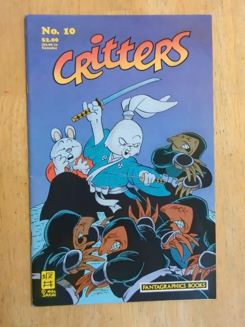 Critters # 10 Usagi Yojimbo Fantagraphics 1986 Stan Sakai Netflix Samauri Bunny
