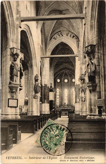 CPA Vetheuil Interieur de l'Eglise (1317747)