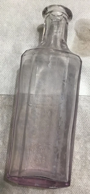 Harmony of Boston Antique Medication Apothecary Bottle Sun Purpled