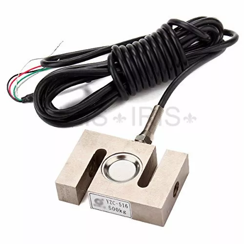 S Type Alloy Steel Weighting Sensor 500kg Beam Load Cell Scale 2.95x1.97 inch