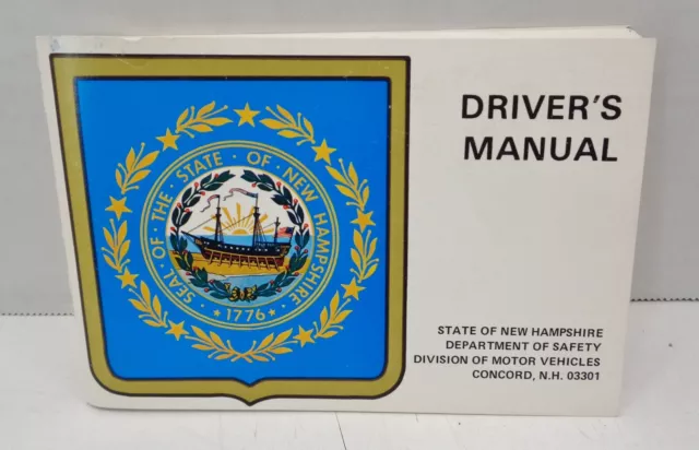 Vintage NH Drivers manual DMV 1979 Hugh Gallen Motor Vehicle Operator License