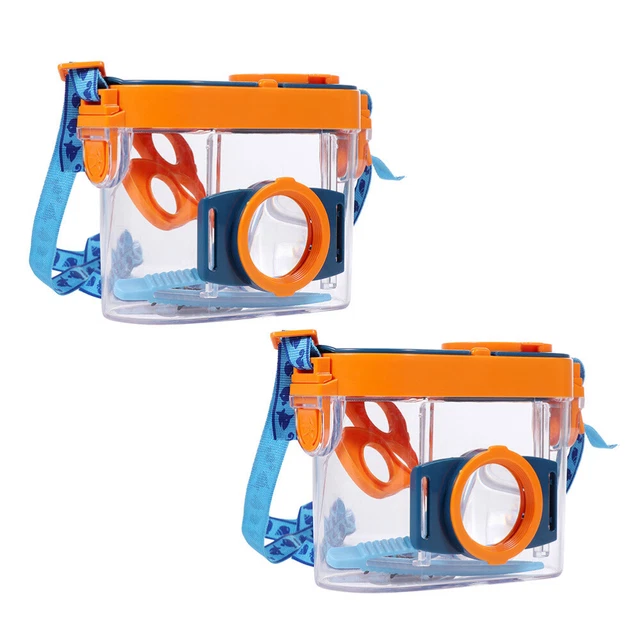 SZQIUNUBI – Boîte D’observation D’insectes – Loupe 3-6x – 3 Pièces – Capteur D’insectes Avec Trous D’air – Pour Enfant Dès 2 Ans