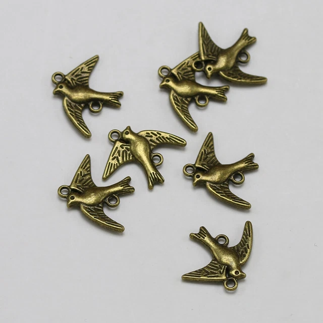 DIY DIY charm pendant set set 20 Stück Alloy Peace Dove Shape Anhänger Charms DI 5
