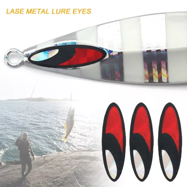 Flat Stickers Fish Lure Eyes Flash Fishing Bait Eyes Lase metal lure eyes