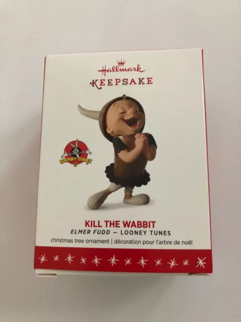 Hallmark 2016 Ornament Elmer Fudd Kill the Wabbit Looney Tunes New Limited Ed