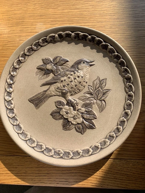 Assiette De Collection Poole Pottery – British Garden Birds – The Blackbird – Vintage
