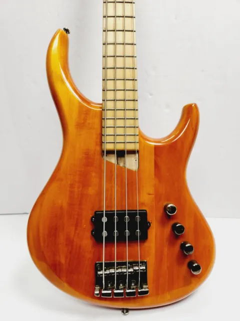 MTD MICHAEL TOBIAS Design Bass Guitar 4 String MTD400 Amber Transparent ...