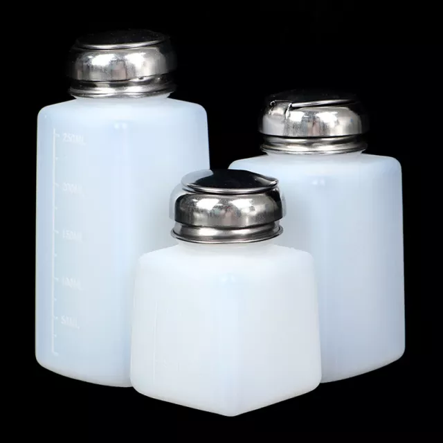 Empty Pump Dispenser Nail Polish Remover Bottle Nail Art Clean Acetone Bottl-y-