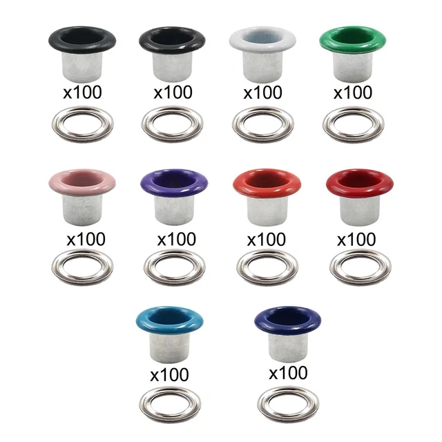 Kit De 100 œillets Argent 20mm Avec Emporte-pièce Et Outils - Uxcell Neuf