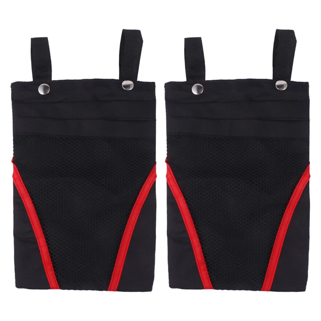 2 Pcs Basket Hanging Pouch Bag Bicycle Front Handlebar Bike Frame