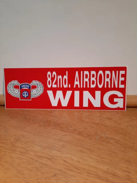 82nd Airborne Wing Bumper Sticker U.S. United States Army Military