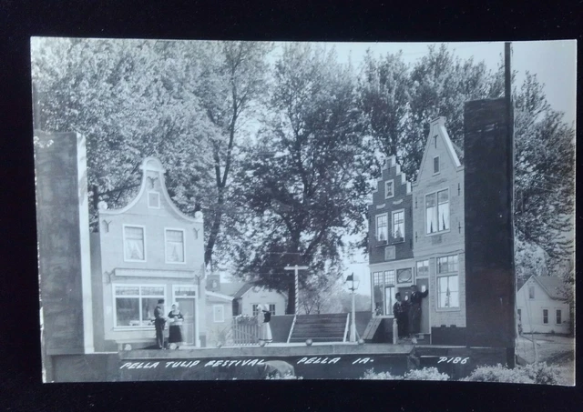 Pella Tulip Festival, Pella, Iowa RPPC (1940's)