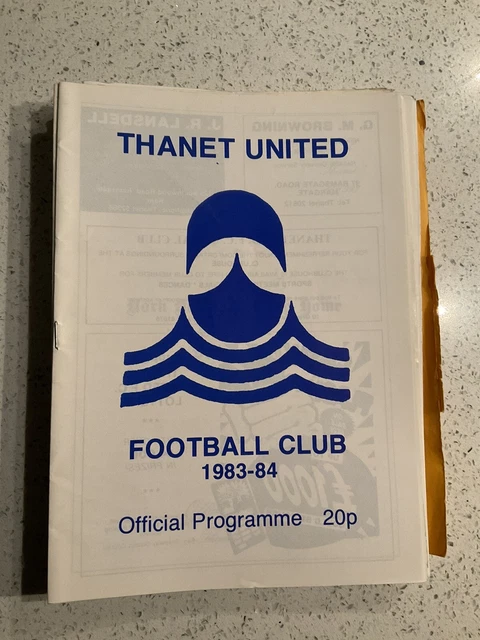 Thanet United v Chatham Town 4th Dec 1984 Kent Senior Cup Replay