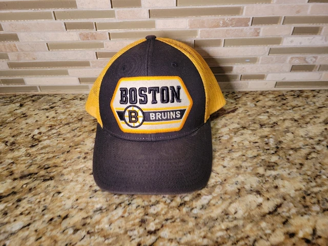 Boston Bruins NHL Hat Cap Snapback Hockey CCM Adjustable Black Yellow