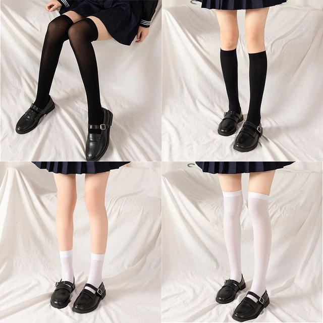 Calze lunghe tinta unita cosce alte donna sopra ginocchia ocra calze