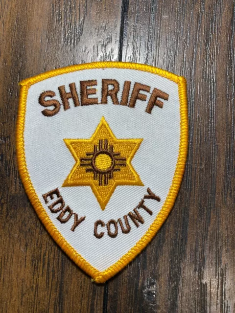Vintage OBSOLETE EDDY COUNTY NEW MEXICO SHERIFF PATCH ~  Police Deputy  NM